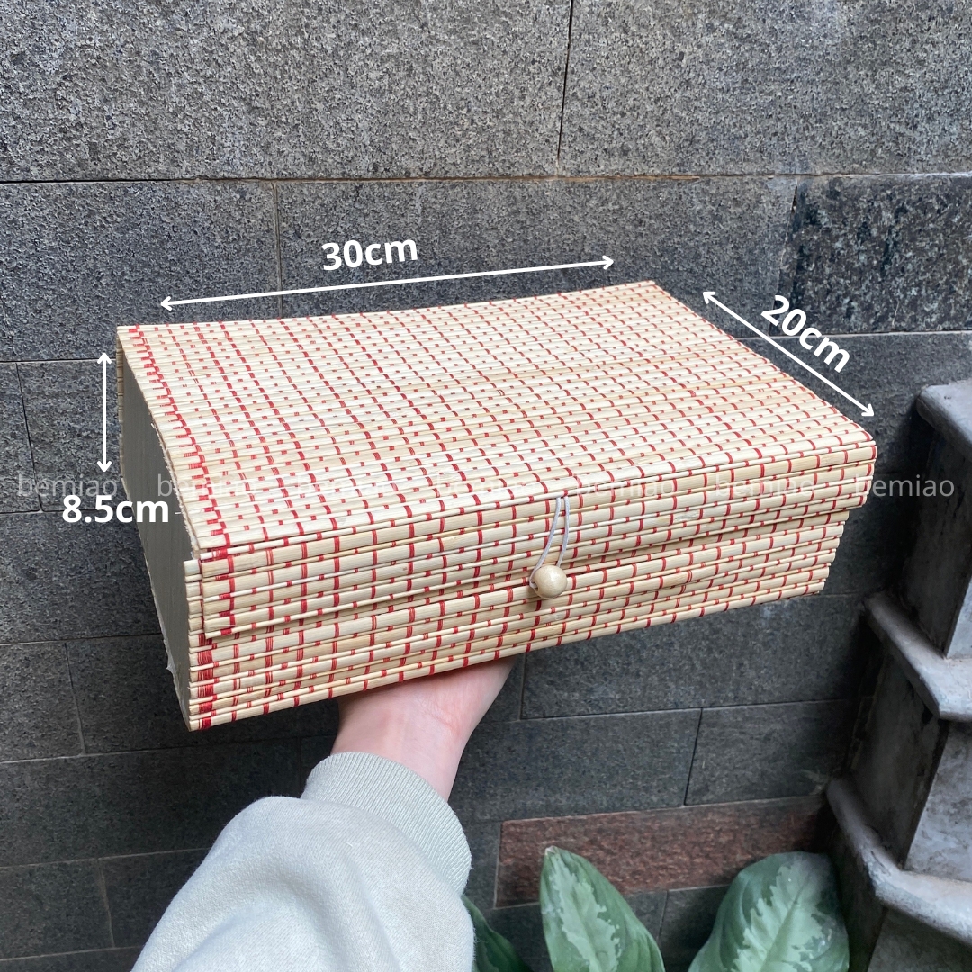 Hộp quà mành tre - Bamboo gift box - Image 3