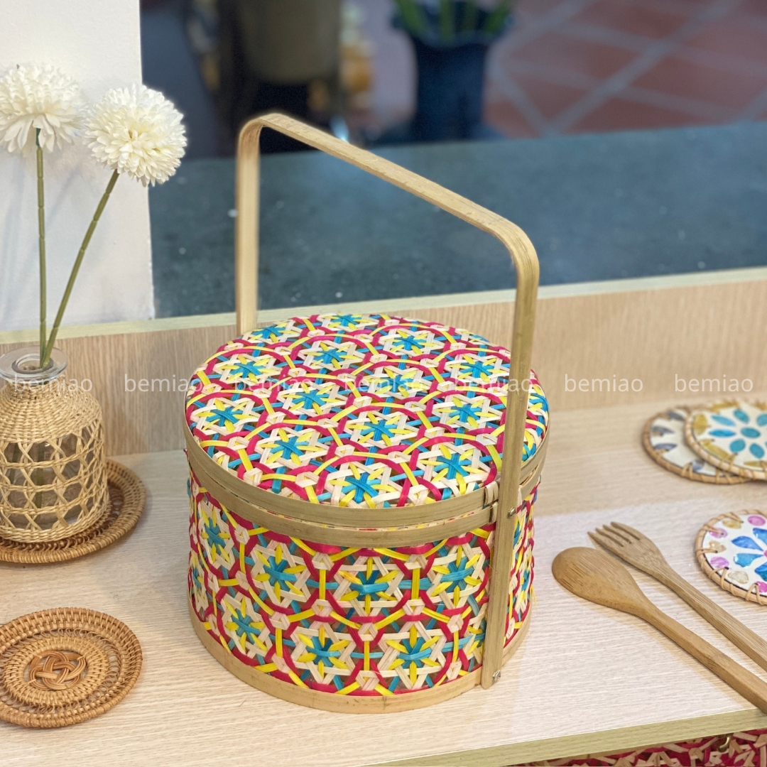 Giỏ quà cặp lồng - Pair of cage gift baskets