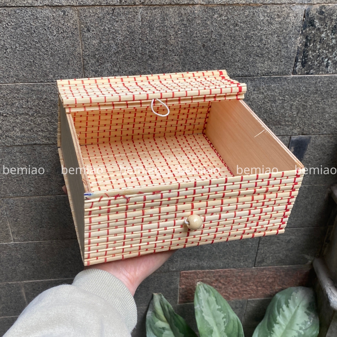 Hộp quà mành tre - Bamboo gift box - Image 5