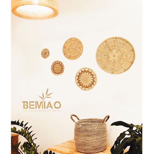 Coaster wall decor - Lót mây trang trí tường - Image 3