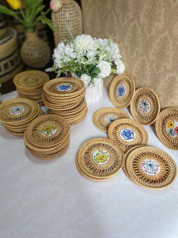 Lót ly mây - Rattan coaster