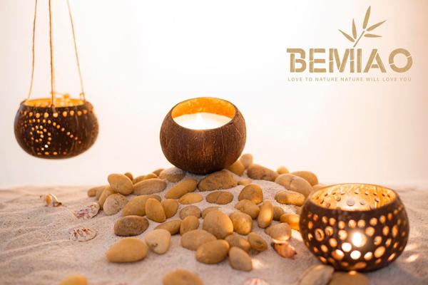 Nến thơm gáo dừa - Coconut shell candle
