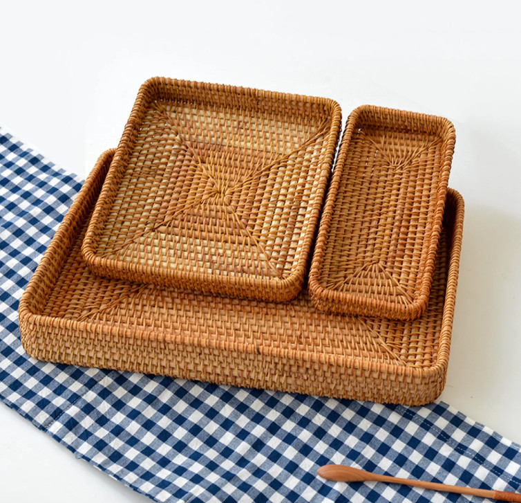 Set 3 khay chữ nhật - Set of 3 rectangular trays