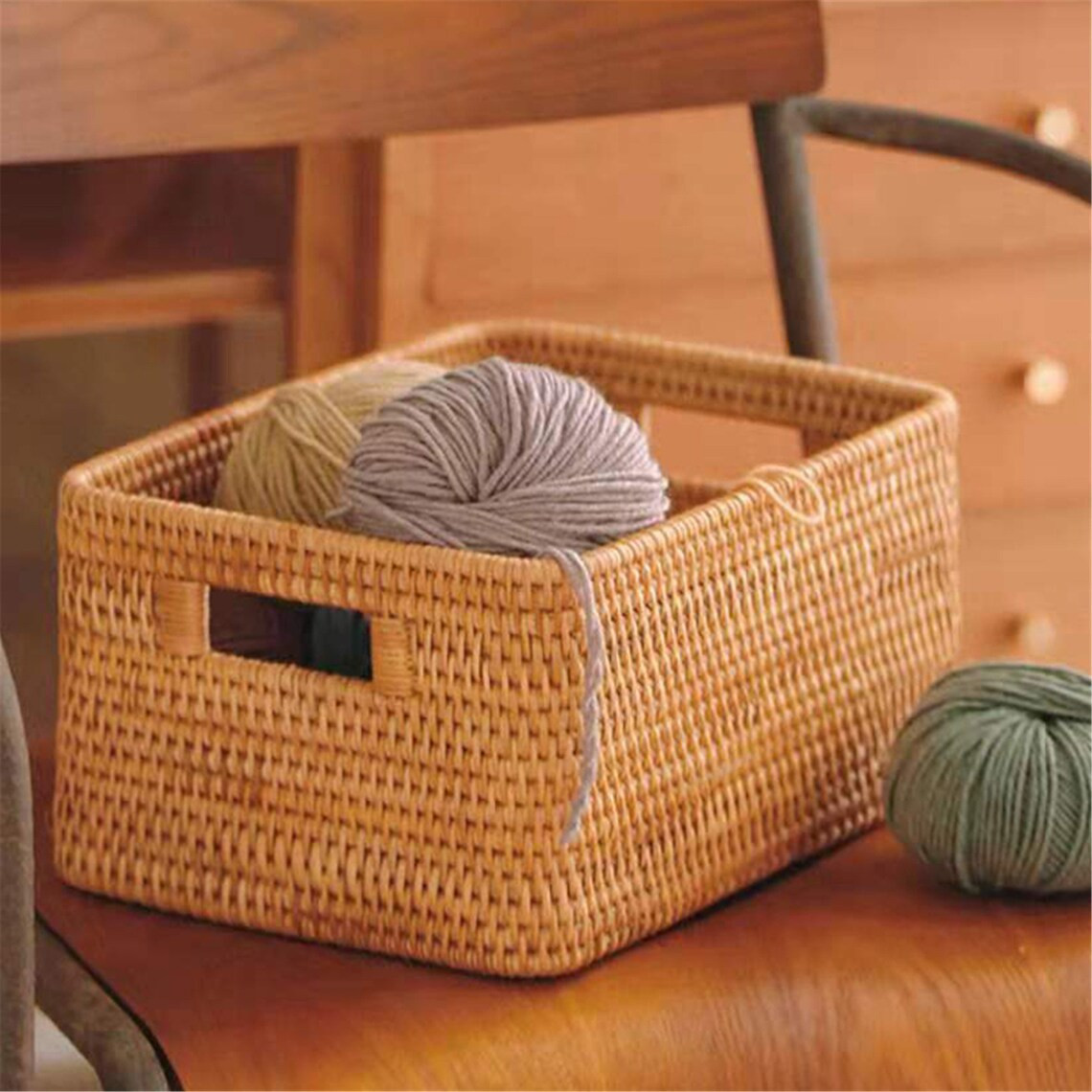 Khay chữ nhật tay cầm - Rectangular tray with handle - Image 4