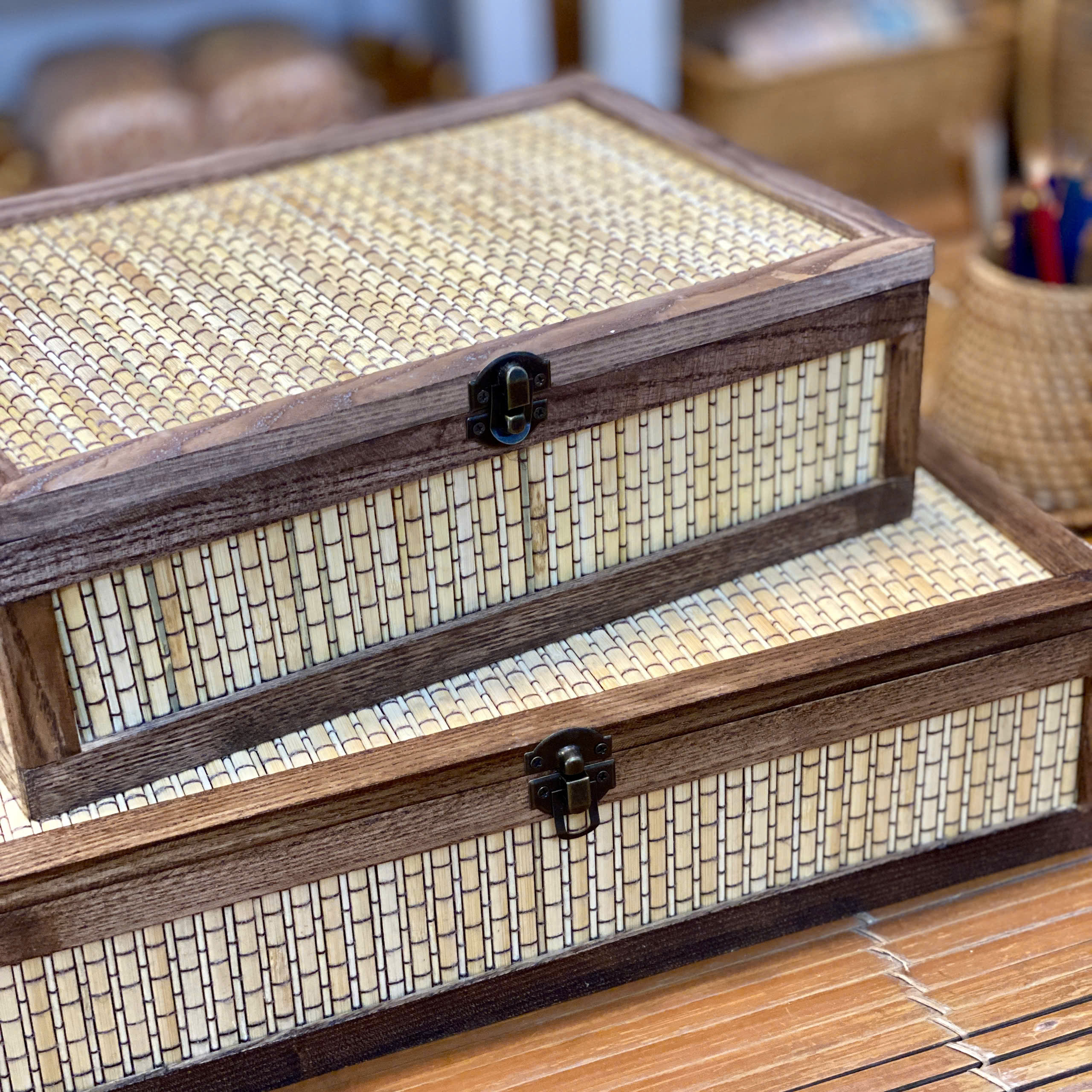 Hộp quà tre & gỗ - Bamboo & wooden gift box - Image 4