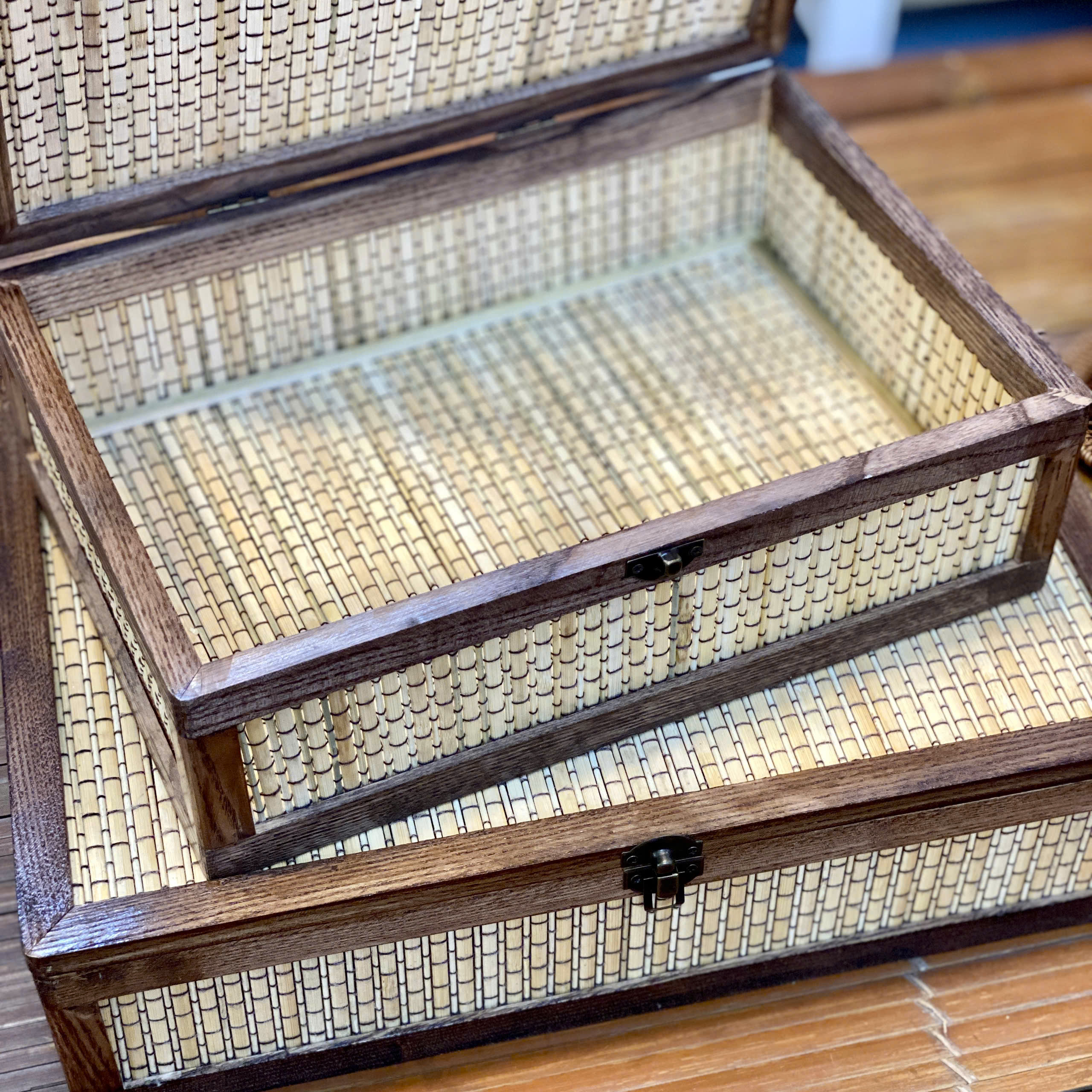 Hộp quà tre & gỗ - Bamboo & wooden gift box - Image 5