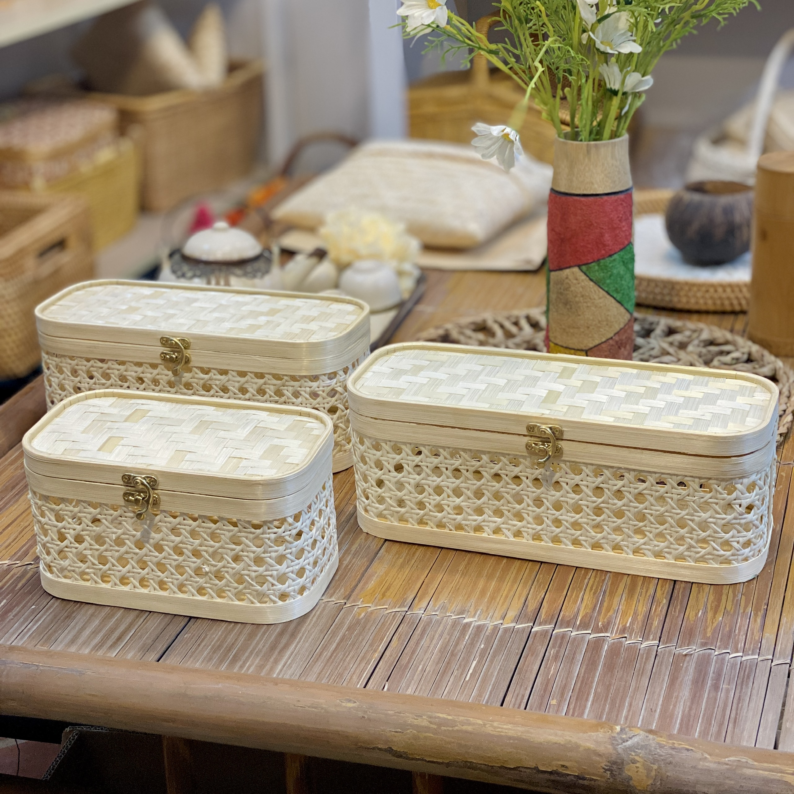 Hộp quà mắt cáo - Lattice gift box - Image 3