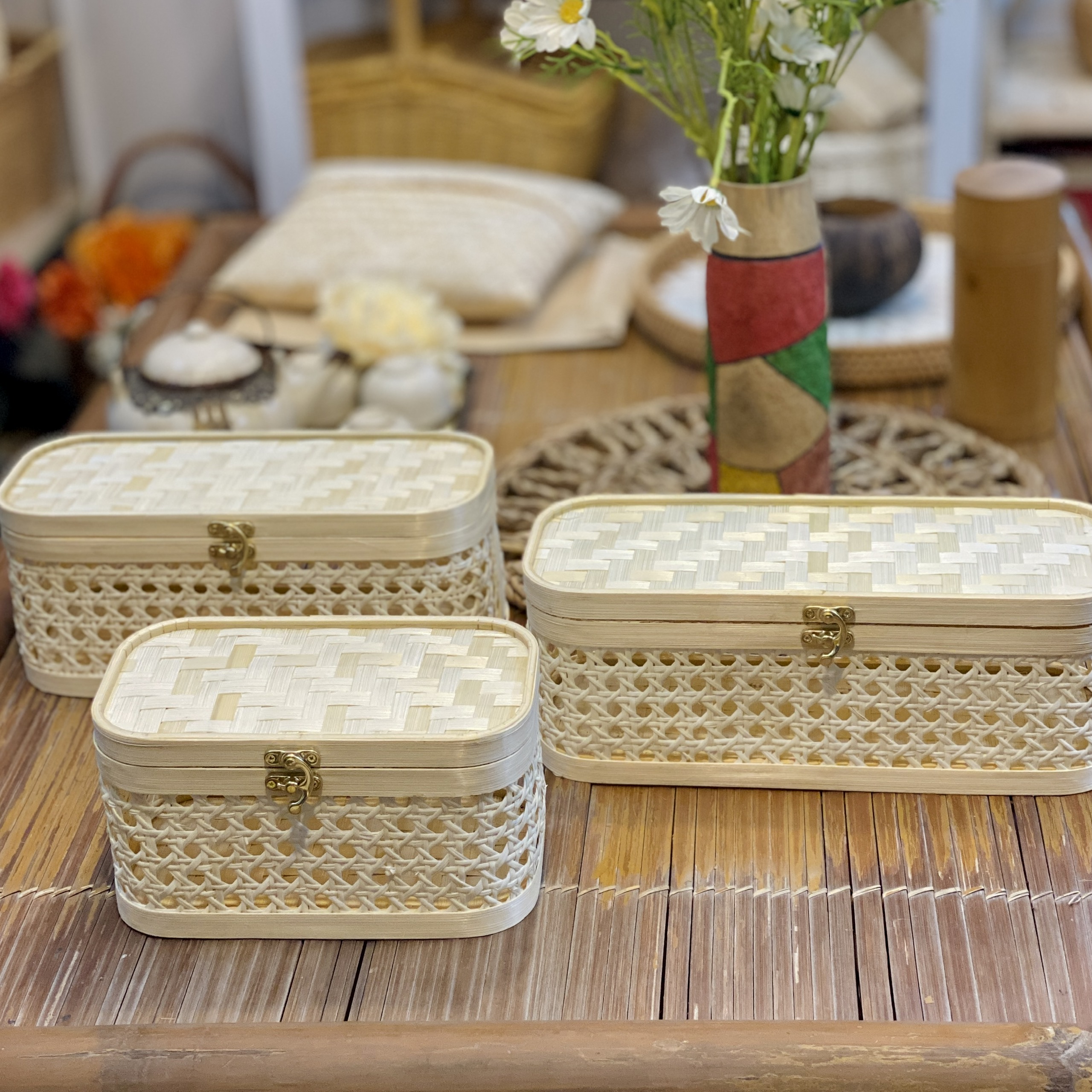 Hộp quà mắt cáo - Lattice gift box - Image 4