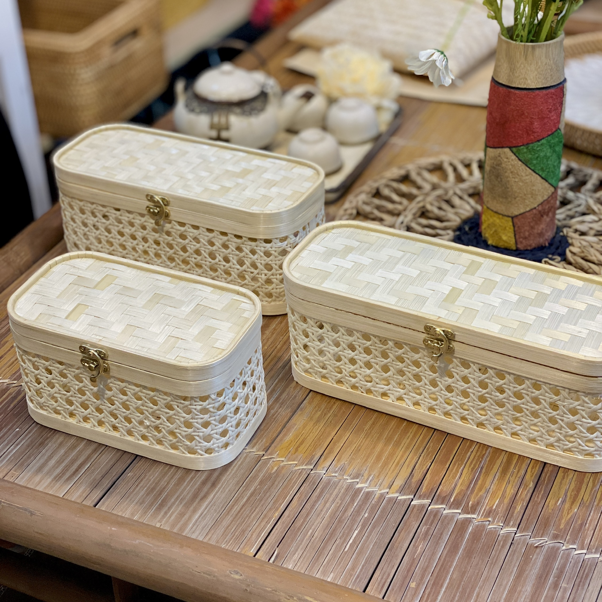 Hộp quà mắt cáo - Lattice gift box - Image 8